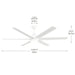 Myhouse Lighting Kichler - 310065-MWH - 65" Ceiling Fan - Solen - Matte White