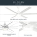Myhouse Lighting Kichler - 310065-MWH - 65" Ceiling Fan - Solen - Matte White