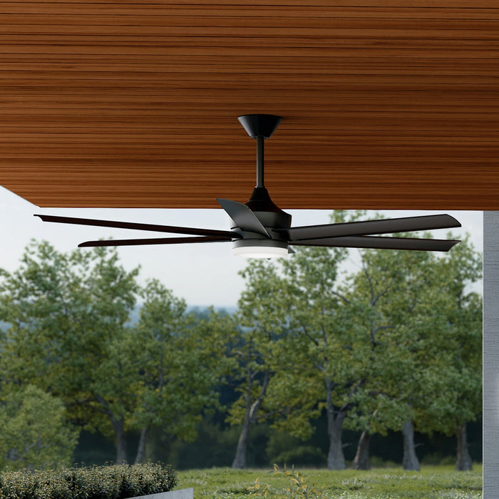 Myhouse Lighting Kichler - 310065-BK - 65" Ceiling Fan - Solen - Matte Black