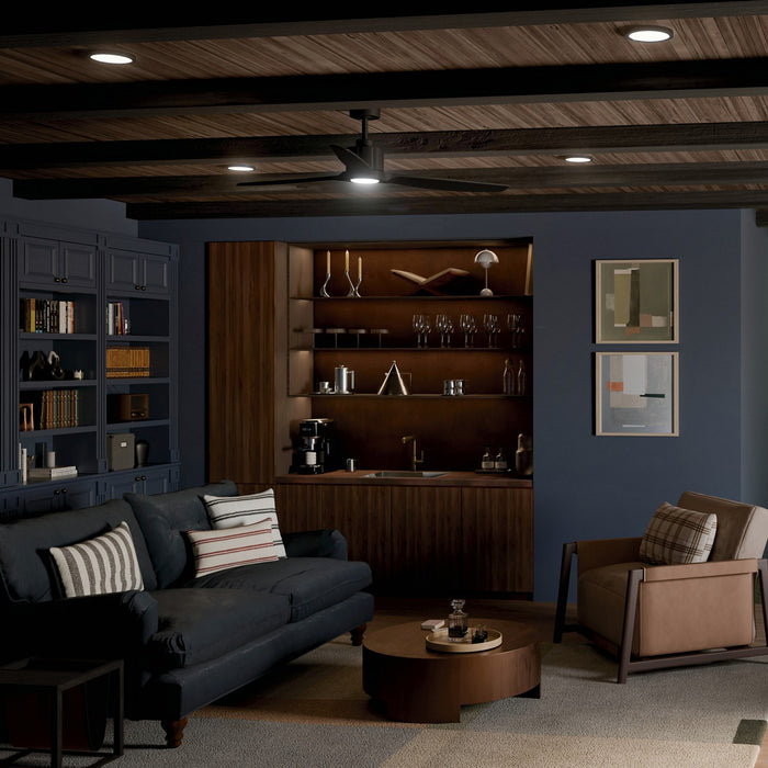 Myhouse Lighting Kichler - 300360-BK - 60" Ceiling Fan - Calyx - Matte Black