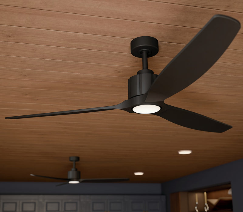 Myhouse Lighting Kichler - 300360-BK - 60" Ceiling Fan - Calyx - Matte Black