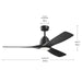 Myhouse Lighting Kichler - 300054-BK - 54" Ceiling Fan - Volos II - Matte Black