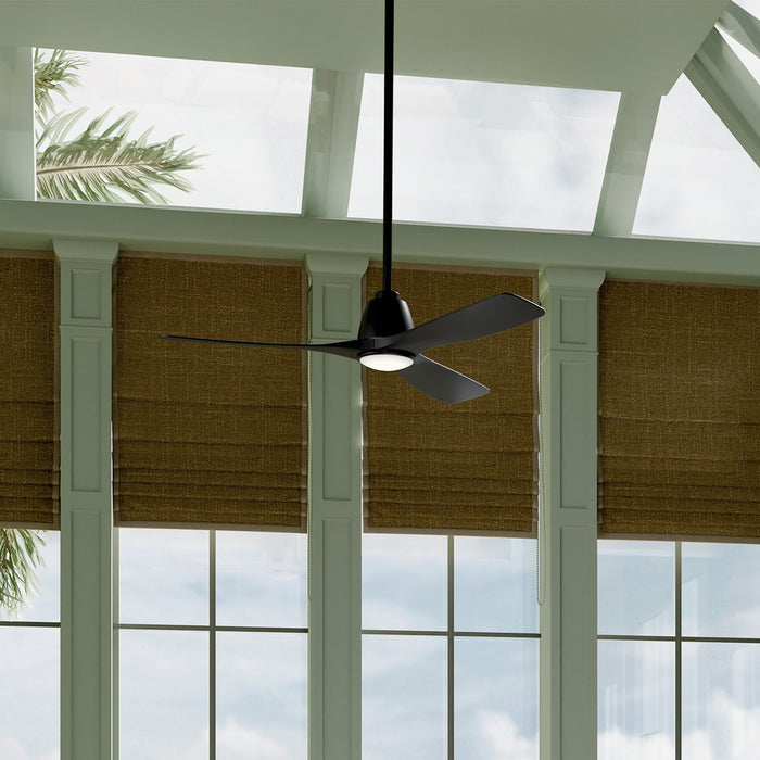 Myhouse Lighting Kichler - 300054-BK - 54" Ceiling Fan - Volos II - Matte Black