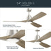 Myhouse Lighting Kichler - 300054-NI - 54" Ceiling Fan - Volos II - Brushed Nickel