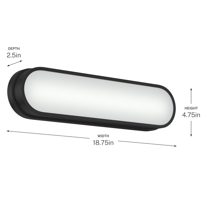 Myhouse Lighting Kichler - 55246BKLED - LED Bath Bar - Daines - Black