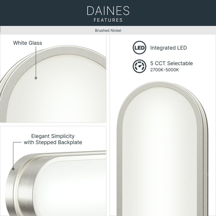 Myhouse Lighting Kichler - 55246NILED - LED Bath Bar - Daines - Brushed Nickel