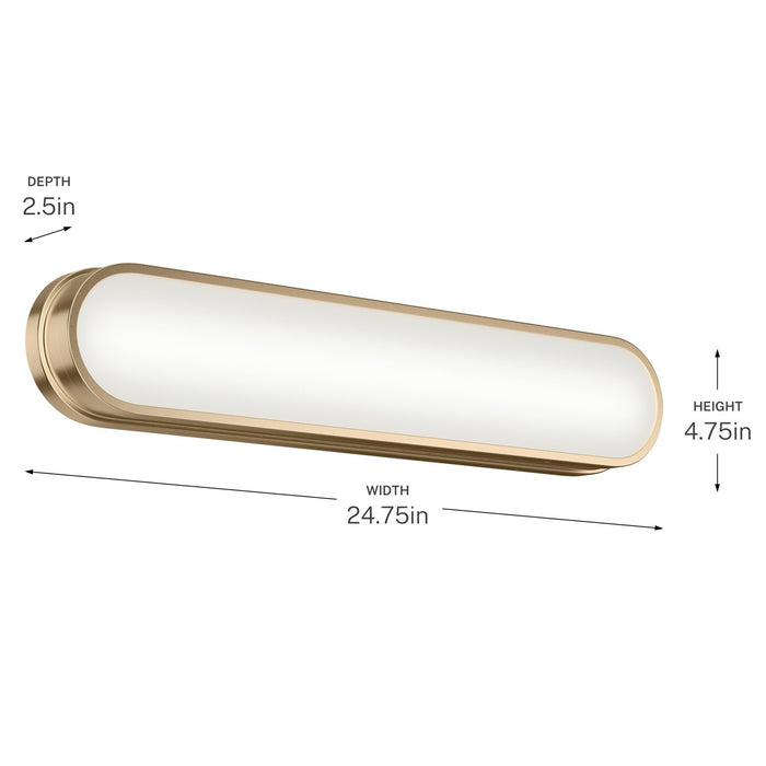 Myhouse Lighting Kichler - 55247CPZLED - LED Bath Bar - Daines - Champagne Bronze
