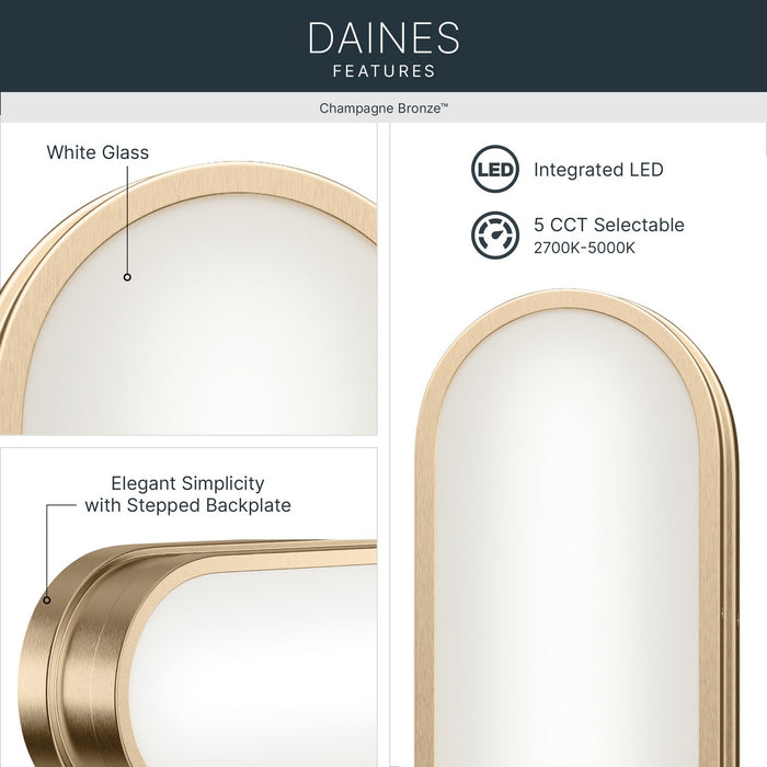 Myhouse Lighting Kichler - 55247CPZLED - LED Bath Bar - Daines - Champagne Bronze