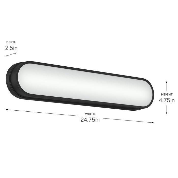Myhouse Lighting Kichler - 55247BKLED - LED Bath Bar - Daines - Black