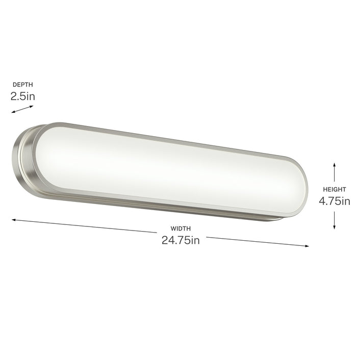Myhouse Lighting Kichler - 55247NILED - LED Bath Bar - Daines - Brushed Nickel