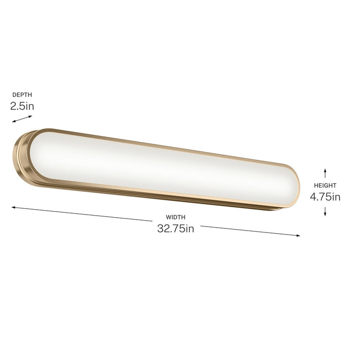 Myhouse Lighting Kichler - 55248CPZLED - LED Bath Bar - Daines - Champagne Bronze