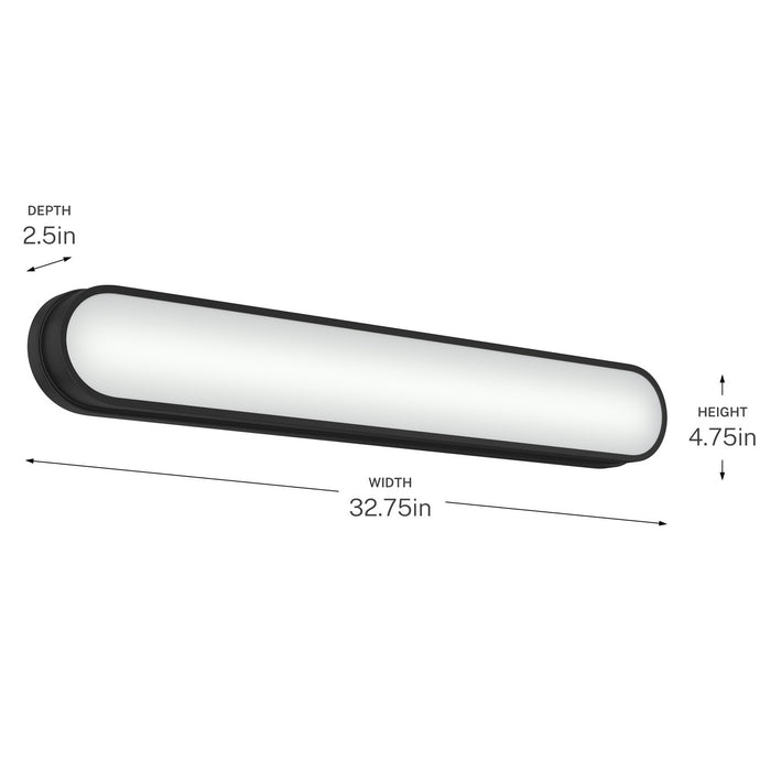 Myhouse Lighting Kichler - 55248BKLED - LED Bath Bar - Daines - Black