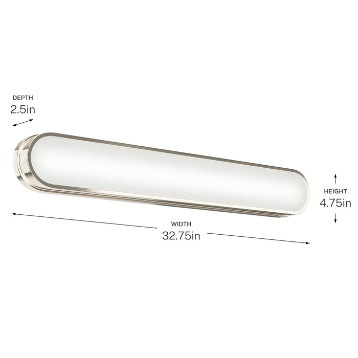 Myhouse Lighting Kichler - 55248PNLED - LED Bath Bar - Daines - Polished Nickel