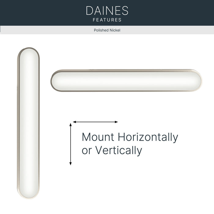Myhouse Lighting Kichler - 55248PNLED - LED Bath Bar - Daines - Polished Nickel
