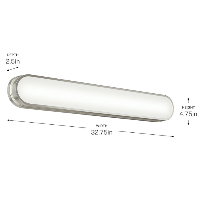 Myhouse Lighting Kichler - 55248NILED - LED Bath Bar - Daines - Brushed Nickel