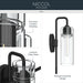 Myhouse Lighting Kichler - 55250BK - One Light Wall Sconce - Niccol - Black