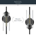 Myhouse Lighting Kichler - 55250BK - One Light Wall Sconce - Niccol - Black