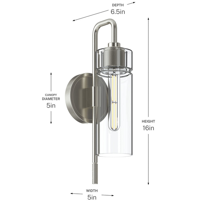 Myhouse Lighting Kichler - 55250NI - One Light Wall Sconce - Niccol - Brushed Nickel
