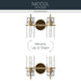 Myhouse Lighting Kichler - 55251CPZ - Two Light Bath - Niccol - Champagne Bronze