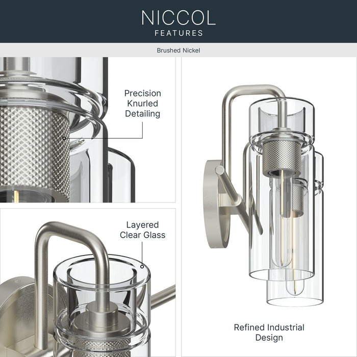 Myhouse Lighting Kichler - 55251NI - Two Light Bath - Niccol - Brushed Nickel