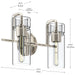 Myhouse Lighting Kichler - 55251PN - Two Light Bath - Niccol - Polished Nickel