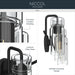 Myhouse Lighting Kichler - 55252BK - Three Light Bath - Niccol - Black