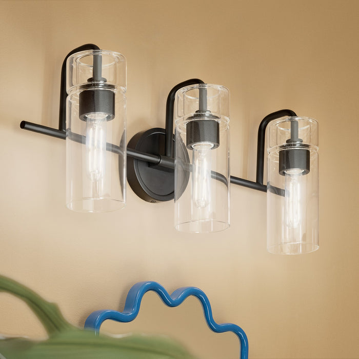 Myhouse Lighting Kichler - 55252BK - Three Light Bath - Niccol - Black