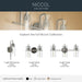 Myhouse Lighting Kichler - 55252NI - Three Light Bath - Niccol - Brushed Nickel