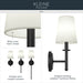 Myhouse Lighting Kichler - 52808BK - One Light Wall Sconce - Kleine - Black