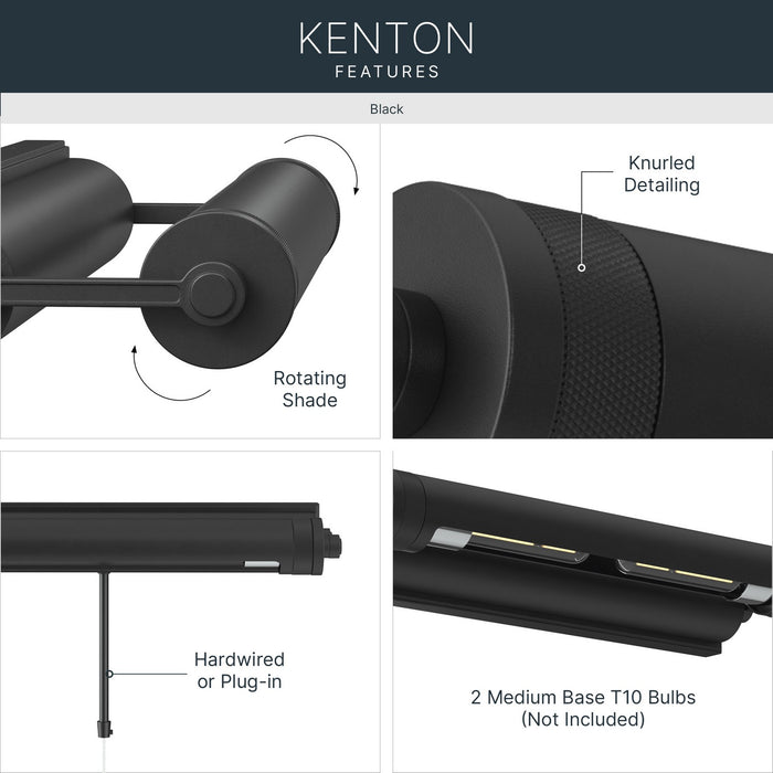 Myhouse Lighting Kichler - 52814BK - LED Picture Light - Kenton - Black