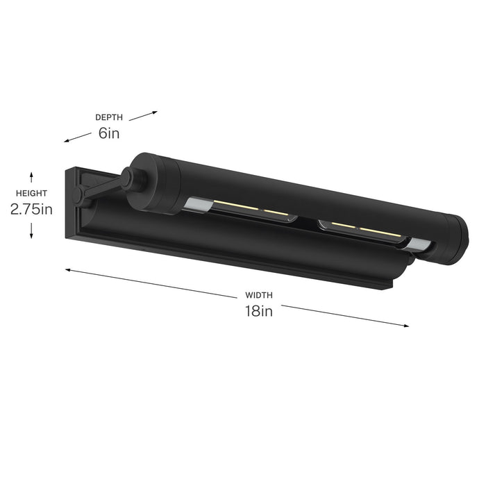 Myhouse Lighting Kichler - 52814BK - LED Picture Light - Kenton - Black