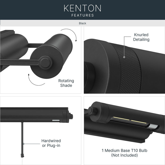 Myhouse Lighting Kichler - 52813BK - LED Picture Light - Kenton - Black