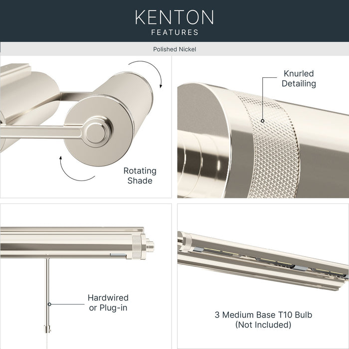 Myhouse Lighting Kichler - 52816PN - LED Picture Light - Kenton - Polished Nickel