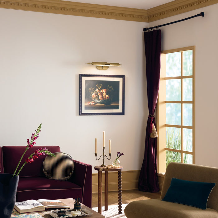 Myhouse Lighting Kichler - 52818LBR - LED Picture Light - Caillier - Lacquered Brass