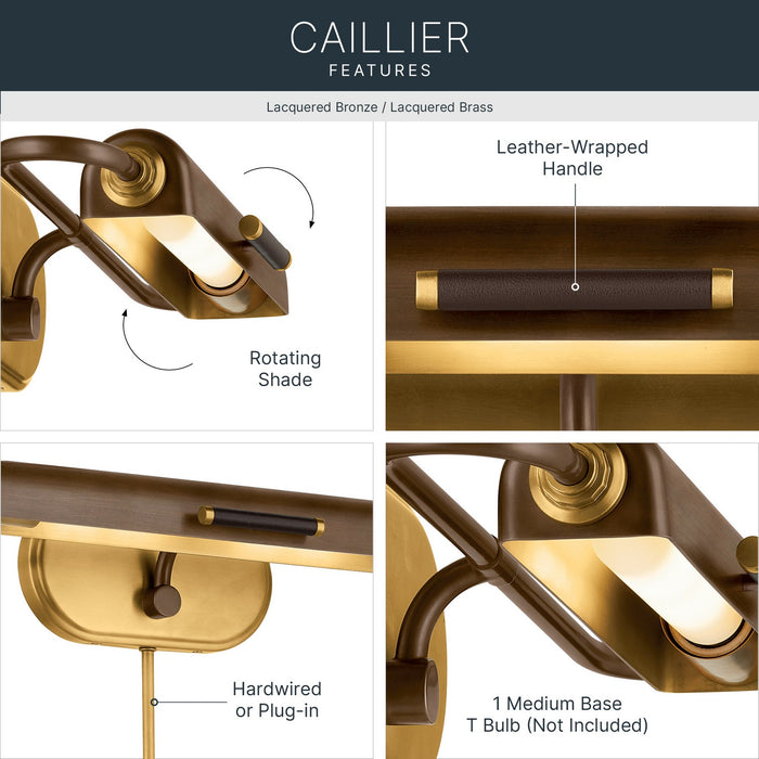 Myhouse Lighting Kichler - 52819LBZ - LED Picture Light - Caillier - Lacquered Bronze