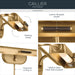 Myhouse Lighting Kichler - 52819LBR - LED Picture Light - Caillier - Lacquered Brass