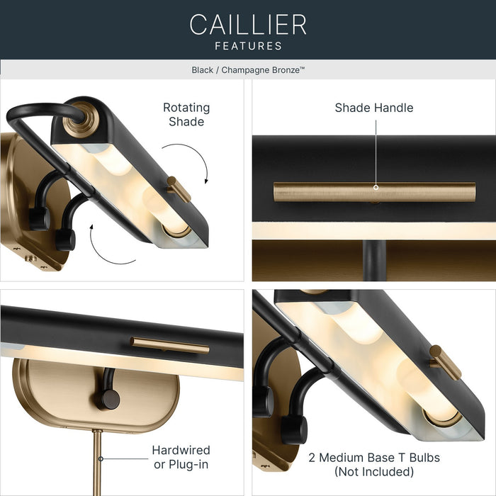 Myhouse Lighting Kichler - 52820BK - LED Picture Light - Caillier - Black
