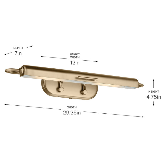 Myhouse Lighting Kichler - 52820CPZ - LED Picture Light - Caillier - Champagne Bronze