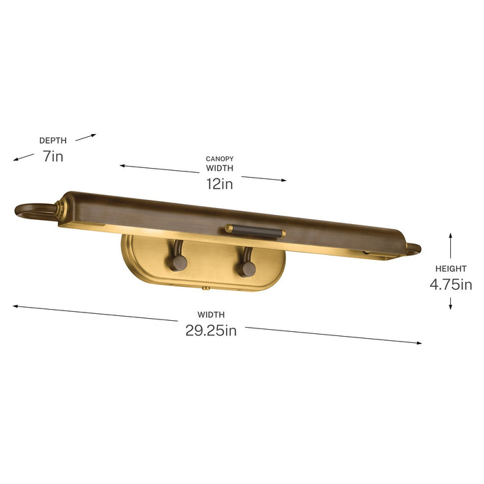 Myhouse Lighting Kichler - 52820LBZ - LED Picture Light - Caillier - Lacquered Bronze