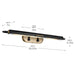 Myhouse Lighting Kichler - 52821BK - LED Picture Light - Caillier - Black