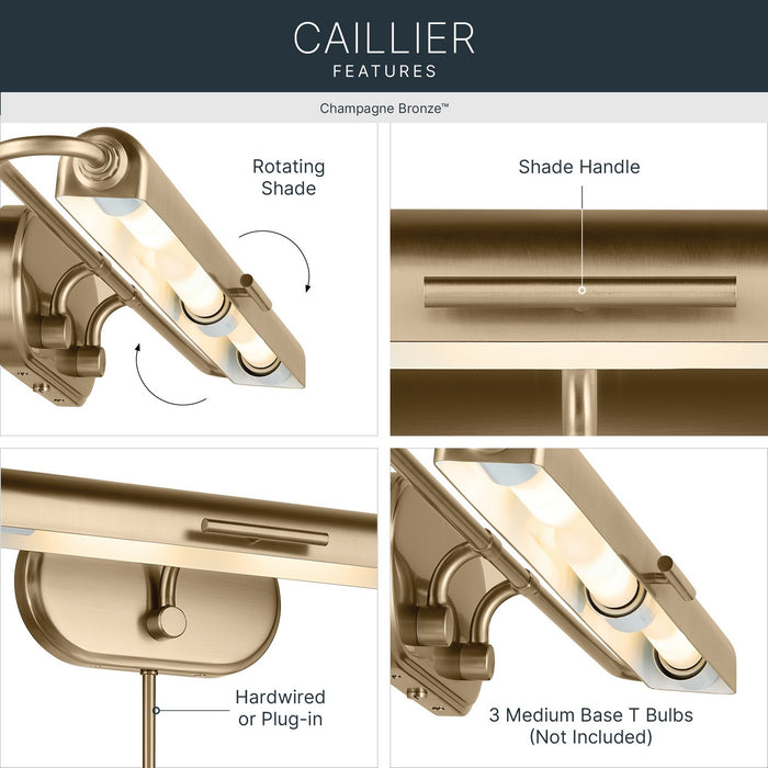 Myhouse Lighting Kichler - 52821CPZ - LED Picture Light - Caillier - Champagne Bronze