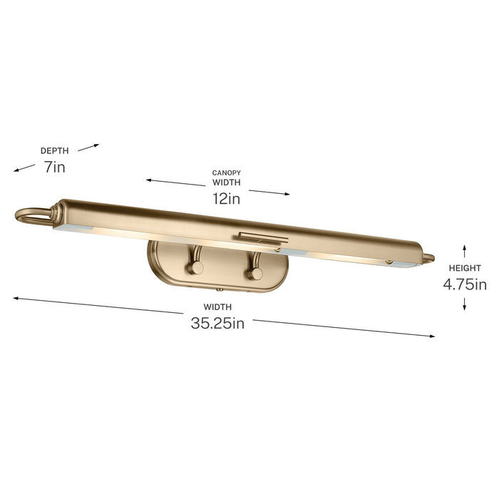 Myhouse Lighting Kichler - 52821CPZ - LED Picture Light - Caillier - Champagne Bronze