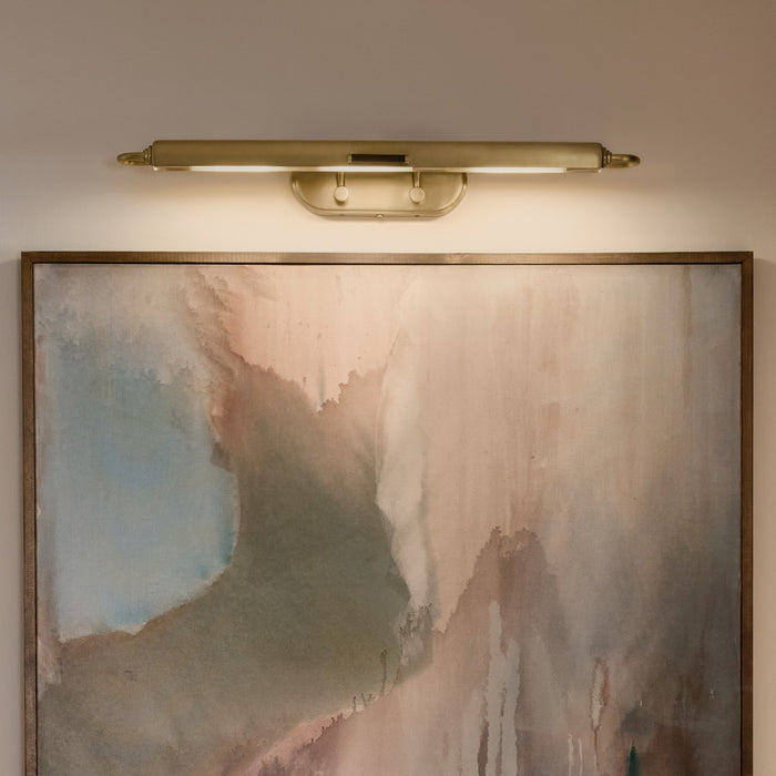 Myhouse Lighting Kichler - 52821LBR - LED Picture Light - Caillier - Lacquered Brass
