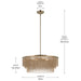 Myhouse Lighting Kichler - 52823CPZ - Four Light Chandelier - Khaite - Champagne Bronze