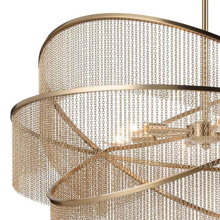 Myhouse Lighting Kichler - 52824CPZ - Six Light Chandelier - Khaite - Champagne Bronze