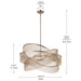 Myhouse Lighting Kichler - 52824CPZ - Six Light Chandelier - Khaite - Champagne Bronze