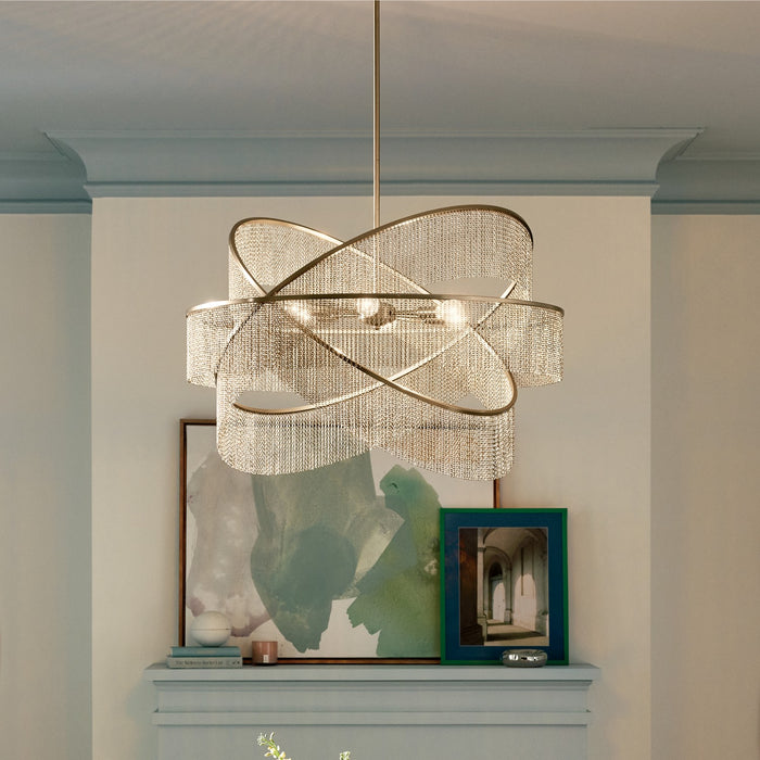 Myhouse Lighting Kichler - 52824CPZ - Six Light Chandelier - Khaite - Champagne Bronze