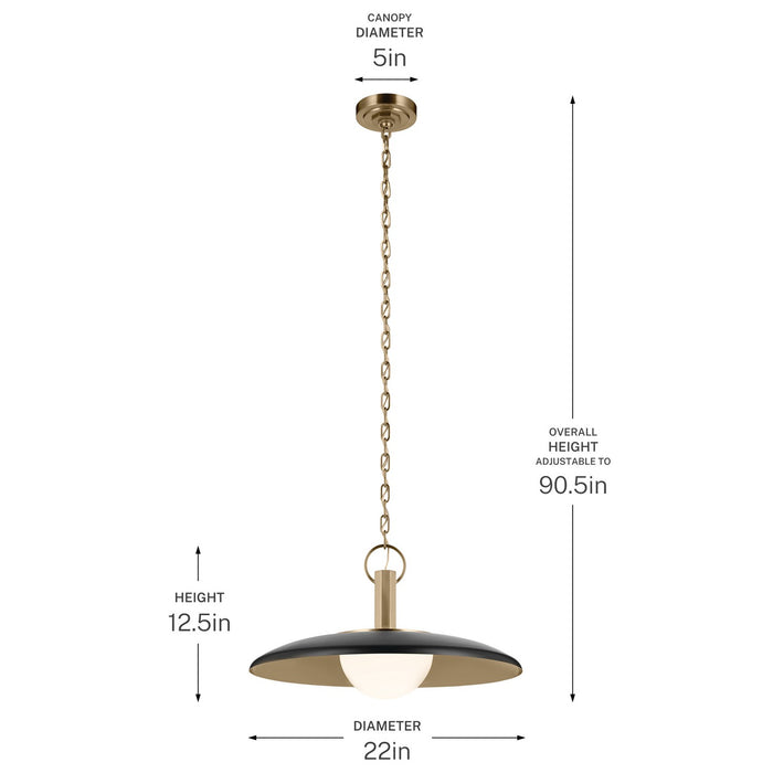 Myhouse Lighting Kichler - 52835BK - LED Pendant - Kurio - Black