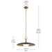 Myhouse Lighting Kichler - 52835BK - LED Pendant - Kurio - Black