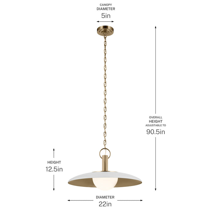 Myhouse Lighting Kichler - 52835WH - LED Pendant - Kurio - White
